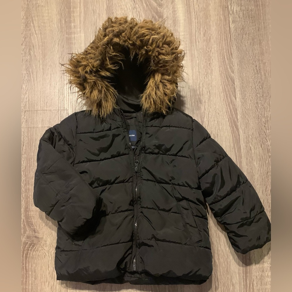 Gap Black Puffer Coat Size 4 years